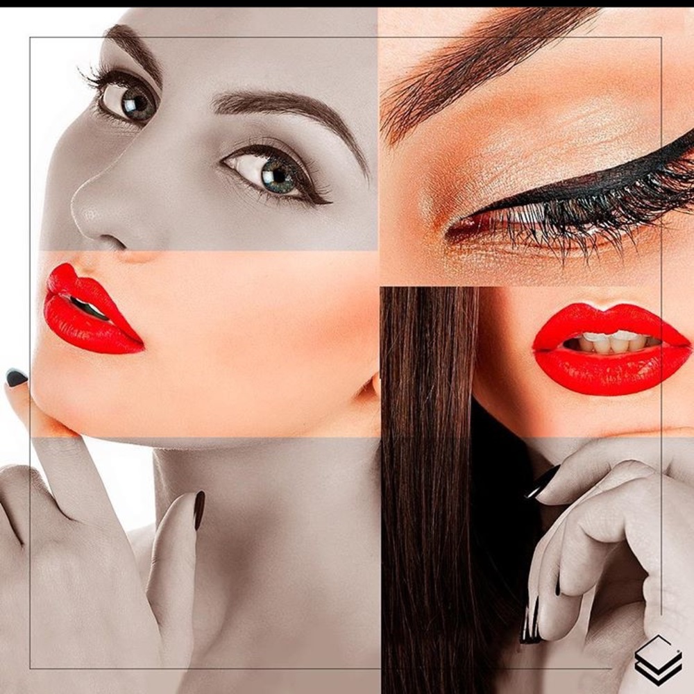 Red lipgloss-liquid eyeliner-eyelashes - Picture 2 of 6